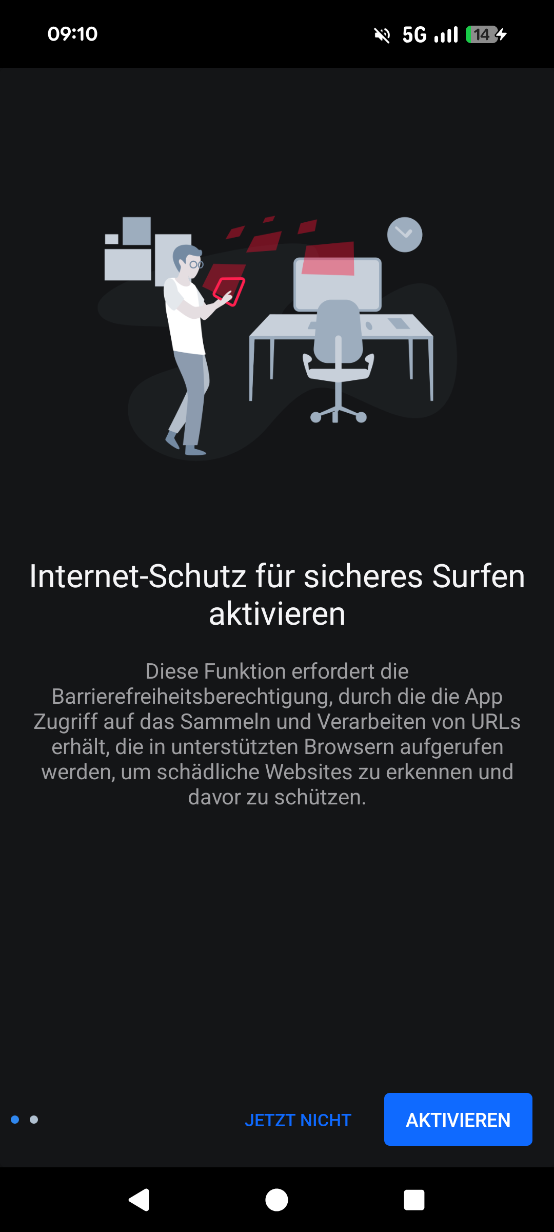 Bitdefender Mobile Security Test 2026 Internet-Schutz aktivieren Barrierefreiheit Android