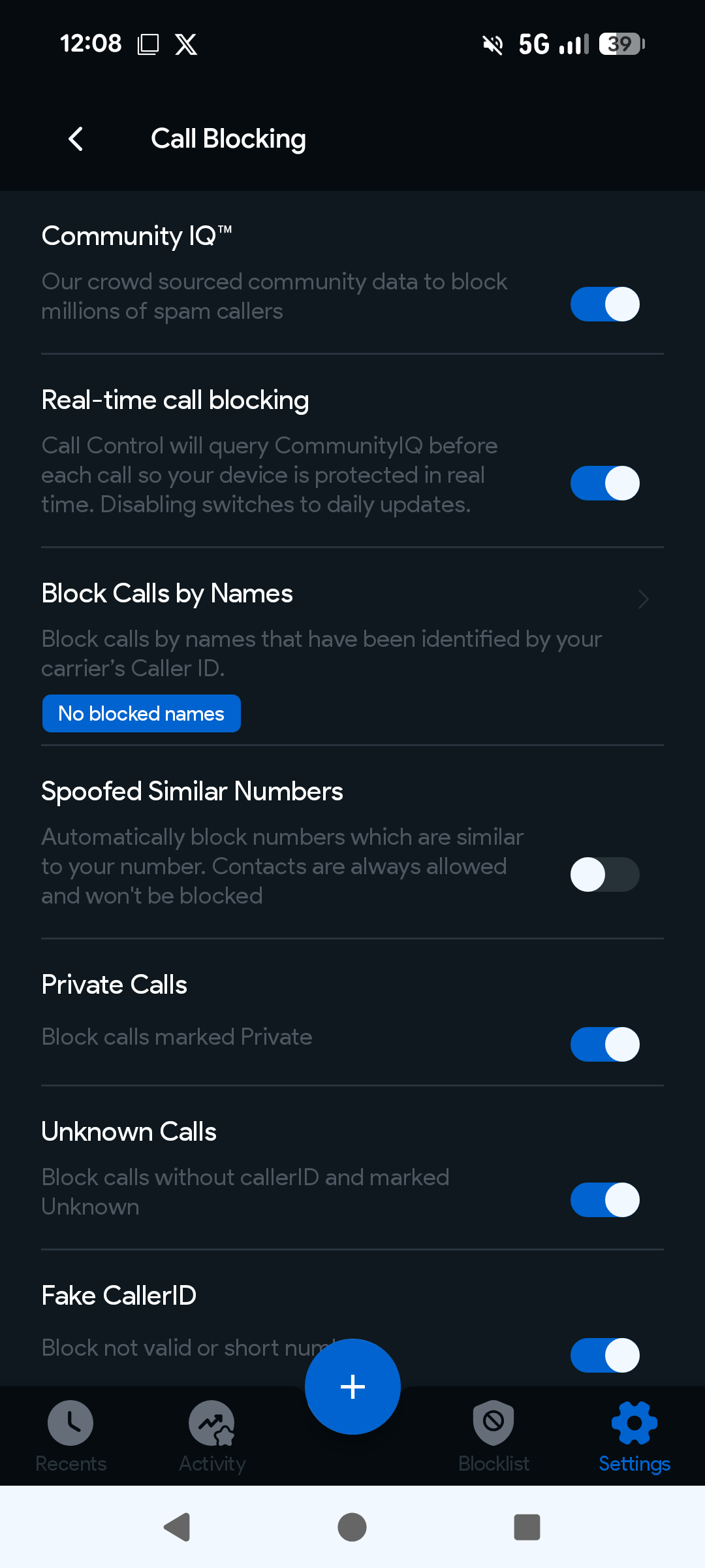 Anrufe blockieren App Android Community IQ und Echtzeit-Schutz
