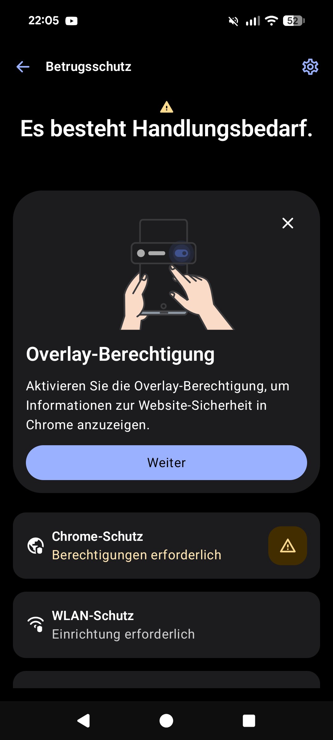 F-Secure Browserschutz Overlay Berechtigung für Web-Sicherheit aktivieren