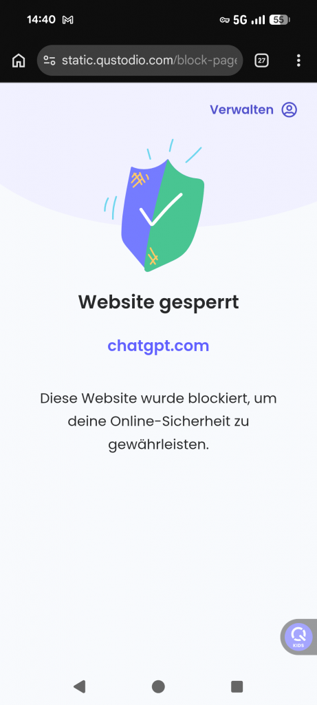 Qustodio Test & Erfahrungen 2026: Die beste ESET Alternative? 15 Qustodio Erfahrung blockierte Website