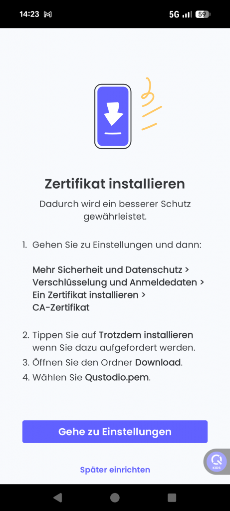 Qustodio Test & Erfahrungen 2026: Die beste ESET Alternative? 12 Qustodio Test & Erfahrungen 2026 - Zertifikat einrichten 2