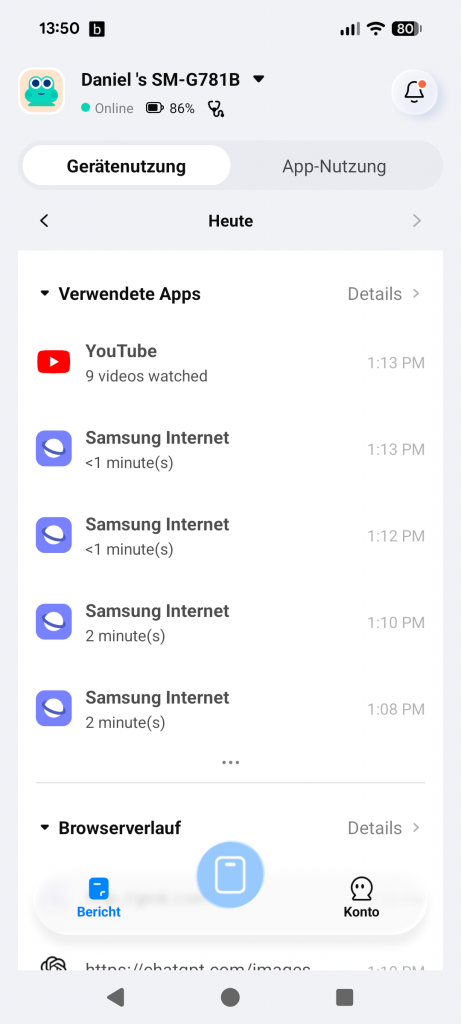 FamiSafe Test & Erfahrungen 2026: Mein ehrlicher Testsieger 8 FamiSafe Test- Bericht über verwendete Apps