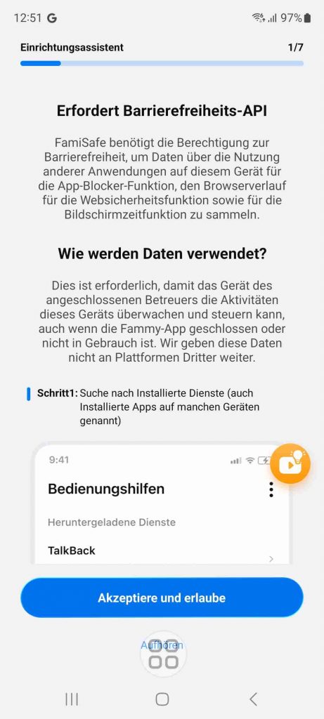 FamiSafe Test & Erfahrungen 2026: Mein ehrlicher Testsieger 31 FamiSafe Test & Erfahrungen 2026 - Berechtigungen