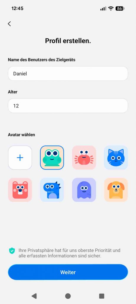 FamiSafe Test & Erfahrungen 2026: Mein ehrlicher Testsieger 27 FamiSafe Test & Erfahrungen 2026 - Einrichtung Profil Erstellen