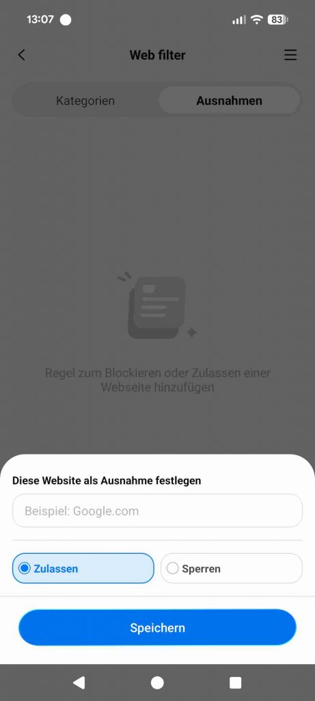 FamiSafe Test & Erfahrungen 2026: Mein ehrlicher Testsieger 23 FamiSafe Test & Erfahrungen 2026 - Webfilter Ausnahmen