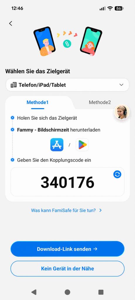 FamiSafe Test & Erfahrungen 2026: Mein ehrlicher Testsieger 28 FamiSafe Test & Erfahrungen 2026 - Zielgerät angeben