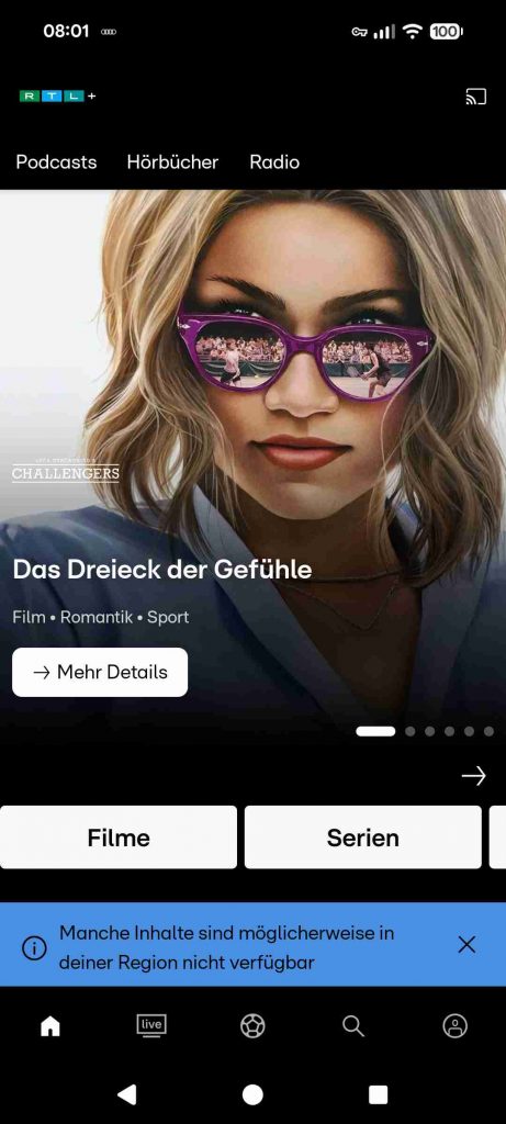 NordVPN Test Handy 2026 - Streaming RTL+