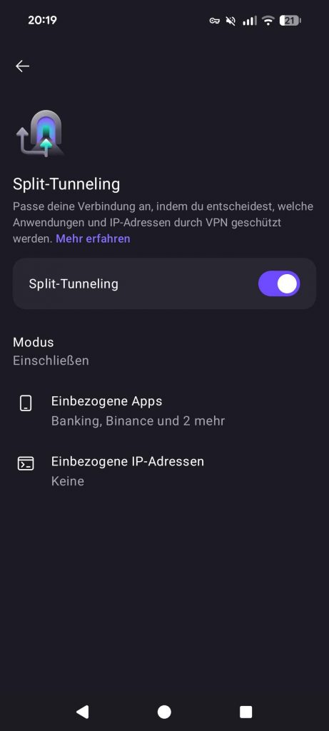 Proton Vpn Test Handy 2026 - Split Tunneling