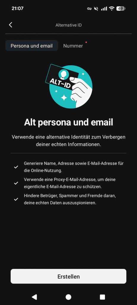 Surfshark App Test 2026 - Alternative ID Persona und Email