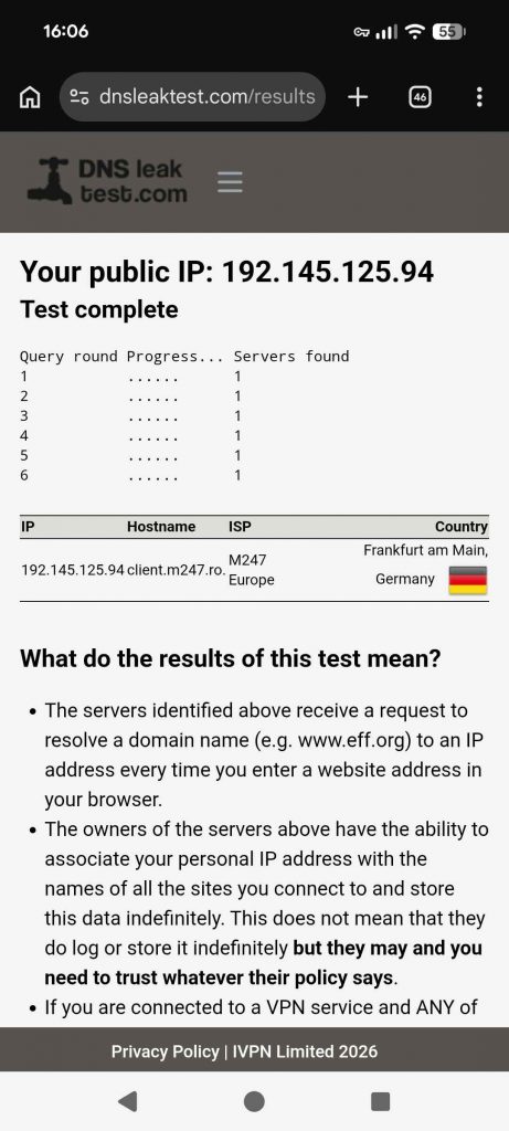 Surfshark App Test 2026 - Leakage Test dns leak test