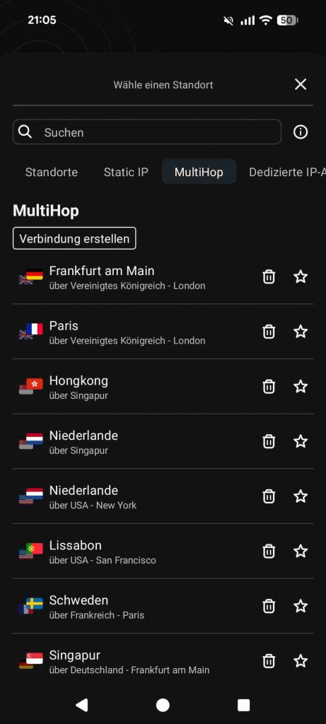 Surfshark App Test 2026 - VPN Verbindungen MultiHop